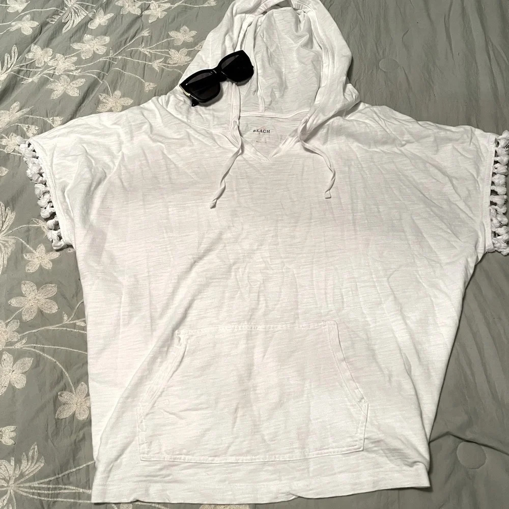 Pure white beach coverup